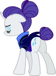 Size: 6511x8894 | Tagged: dead source, safe, artist:pink1ejack, artist:uxyd, rarity (mlp), equine, fictional species, mammal, pony, unicorn, feral, friendship is magic, hasbro, my little pony, 2016, absurd resolution, alternate timeline, eyes closed, eyeshadow, female, horn, maid, makeup, mare, on model, simple background, solo, solo female, tail, transparent background, vector
