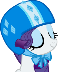 Size: 6611x8190 | Tagged: dead source, safe, artist:pink1ejack, rarity (mlp), equine, fictional species, mammal, pony, unicorn, feral, friendship is magic, hasbro, my little pony, 2016, absurd resolution, eyes closed, eyeshadow, female, helmet, makeup, on model, simple background, smiling, solo, solo female, transparent background, vector