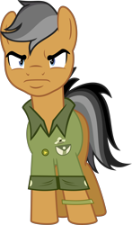 Size: 6394x10889 | Tagged: dead source, safe, artist:pink1ejack, quibble pants (mlp), earth pony, equine, fictional species, mammal, pony, feral, friendship is magic, hasbro, my little pony, 2016, absurd resolution, angry, clothes, grumpy, inkscape, male, on model, simple background, solo, solo male, tail, transparent background, vector