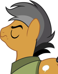 Size: 4684x6010 | Tagged: dead source, safe, artist:pink1ejack, quibble pants (mlp), earth pony, equine, fictional species, mammal, pony, feral, friendship is magic, hasbro, my little pony, 2016, absurd resolution, eyes closed, grumpy, inkscape, male, on model, simple background, solo, solo male, stallion, transparent background, vector