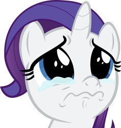 Size: 7529x7927 | Tagged: dead source, safe, artist:pink1ejack, rarity (mlp), equine, fictional species, mammal, pony, unicorn, feral, friendship is magic, hasbro, my little pony, 2016, absurd resolution, crying, cute, female, filly, foal, horn, inkscape, on model, sad, simple background, solo, solo female, transparent background, vector, young