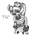 Size: 353x416 | Tagged: safe, artist:jargon scott, bowser (mario), animal humanoid, fictional species, koopa, mammal, reptile, humanoid, mario (series), nintendo, black and white, black sclera, bone, bowsette (mario), choker, clothes, colored sclera, crown, dialogue, dress, dry bowser (mario), female, grayscale, horns, jewelry, low res, monochrome, open mouth, partial nudity, regalia, rule 63, sad, sharp teeth, simple background, skeleton, solo, solo female, spiked choker, spiked wristband, super crown, talking, teeth, topless, torn clothes, white background, wristband
