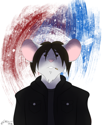 Size: 2497x3000 | Tagged: safe, artist:maliciousmouse, mammal, mouse, rodent, anthro, cigarette, high res, male, smoking, solo, solo male