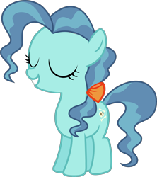Size: 5781x6515 | Tagged: dead source, safe, artist:pink1ejack, petunia paleo (mlp), earth pony, equine, fictional species, mammal, pony, feral, friendship is magic, hasbro, my little pony, 2016, absurd resolution, eyes closed, female, filly, foal, inkscape, on model, simple background, smiling, solo, solo female, tail, transparent background, vector, young