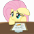 Size: 6326x6280 | Tagged: dead source, safe, artist:pink1ejack, fluttershy (mlp), equine, fictional species, mammal, pegasus, pony, feral, friendship is magic, hasbro, my little pony, 2016, absurd resolution, clipboard, cute, female, floppy ears, frowning, leaning, lidded eyes, mare, on model, pencil, sad, simple background, solo, solo female, table, transparent background, vector