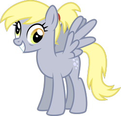 Size: 4151x4000 | Tagged: safe, artist:radomila radon, derpy hooves (mlp), equine, fictional species, mammal, pegasus, pony, feral, friendship is magic, hasbro, my little pony, .svg available, absurd resolution, derp, female, mare, older, simple background, smiling, solo, solo female, tail, transparent background, vector, wings
