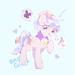 Size: 1031x1033 | Tagged: safe, artist:poneko-chan, cozy glow (mlp), equine, fictional species, mammal, pegasus, pony, feral, friendship is magic, hasbro, my little pony, 2018, feathered wings, feathers, female, filly, foal, folded wings, smiling, solo, solo female, tail, wings, young