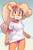 Size: 816x1249 | Tagged: suggestive, artist:wamudraws, coco bandicoot (crash bandicoot), bandicoot, mammal, marsupial, anthro, cc by-nc, crash bandicoot (series), creative commons, clothes, female, green eyes, looking at you, panties, see-through, shirt, solo, solo female, topwear, underwear, wet, wet shirt
