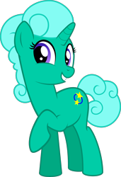 Size: 5358x7844 | Tagged: safe, artist:jhayarr23, glitter drops (mlp), equine, fictional species, mammal, pony, unicorn, feral, friendship is magic, gameloft, hasbro, my little pony, my little pony: the movie, absurd resolution, cutie mark, female, grin, hooves, horn, looking at you, mare, raised hoof, simple background, smiling, solo, solo female, tail, transparent background, vector