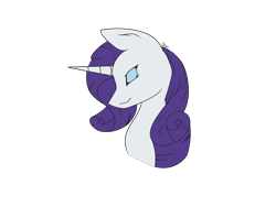 Size: 2048x1536 | Tagged: safe, artist:fvresym, artist:icey-wicey-1517, rarity (mlp), equine, fictional species, mammal, pony, unicorn, feral, friendship is magic, hasbro, my little pony, bust, eyes closed, eyeshadow, female, makeup, mare, simple background, solo, solo female, transparent background