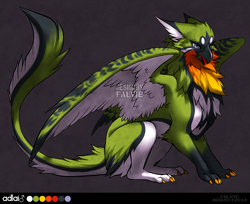Size: 900x736 | Tagged: safe, artist:falvie, bird, feline, fictional species, gryphon, mammal, feral, male, simple background, solo, solo male