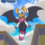 Size: 720x720 | Tagged: safe, artist:twistedgrimtv, rouge the bat (sonic), bat, mammal, anthro, sega, sonic the hedgehog (series), 2019, 2d, 2d animation, animated, bat wings, bouncing breasts, breasts, cleavage, clothes, cloud, female, flapping, flying, frame by frame, gif, lidded eyes, looking at you, open mouth, open smile, outdoors, smiling, smiling at you, solo, solo female, teal eyes, webbed wings, wings