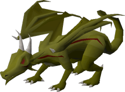 Size: 433x318 | Tagged: safe, official art, evlarg (runescape), dragon, fictional species, feral, runescape, 3d, female, low res, quest, simple background, solo, solo female, transparent background