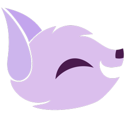 Size: 794x794 | Tagged: safe, artist:aureai, artist:pwnypony db, edit, oc, oc only, oc:comment, canine, fox, mammal, ambiguous form, .svg available, ambiguous gender, fur, happy, meta, open mouth, pink body, pink fur, simple background, solo, solo ambiguous, svg, transparent background, vector