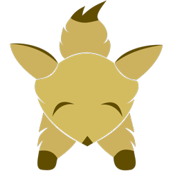 Size: 794x794 | Tagged: safe, artist:pwnypony db, oc, oc only, oc:favourite, canine, fox, mammal, ambiguous form, .svg available, ambiguous gender, brown body, brown fur, cheek fluff, dipstick tail, fluff, fur, leg fluff, meta, simple background, solo, solo ambiguous, star, svg, tail, tail fluff, transparent background, vector, yellow body, yellow fur