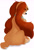 Size: 2060x3010 | Tagged: safe, artist:asimplerarity, lady (lady and the tramp), canine, dog, mammal, spaniel, feral, disney, lady and the tramp, collar, eye through hair, eyelashes, female, fluff, fur, hair, high res, looking at you, looking back, looking back at you, simple background, sitting, solo, solo female, tail, tail fluff, white background