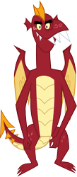 Size: 873x1999 | Tagged: safe, artist:theorak, garble (mlp), dragon, fictional species, reptile, scaled dragon, western dragon, anthro, friendship is magic, hasbro, my little pony, .svg available, freckles, looking at you, male, on model, pointy tail, sharp teeth, simple background, solo, solo male, tail, teenager, teeth, transparent background, vector, wings