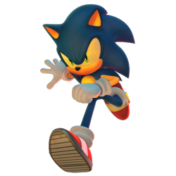 Size: 2449x2449 | Tagged: safe, artist:nibroc-rock, sonic the hedgehog (sonic), hedgehog, mammal, anthro, sega, sonic forces, sonic the hedgehog (series), 2017, 3d, high res, male, quills, simple background, solo, solo male, transparent background