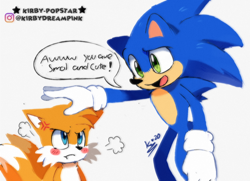 Size: 1800x1300 | Tagged: safe, artist:kirby-popstar, miles "tails" prower (sonic), sonic the hedgehog (sonic), canine, fox, hedgehog, mammal, red fox, anthro, sega, sonic the hedgehog (series), sonic the hedgehog movie, 2020, blue body, blue fur, dipstick tail, duo, duo male, fluff, fur, male, males only, multicolored fur, multicolored tail, multiple tails, orange body, orange fur, orange tail, quills, tail, tail fluff, tan body, two tails, two toned body, two toned fur, two toned tail, white body, white fur, white tail