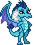 Size: 70x90 | Tagged: safe, artist:botchan-mlp, princess ember (mlp), dragon, fictional species, western dragon, anthro, friendship is magic, hasbro, my little pony, spoiler:gauntlet of fire (mlp:fim), animated, dragoness, female, gif, hand on hip, horns, low res, pixel animation, pixel art, simple background, solo, solo female, sprite, standing, tail, transparent background