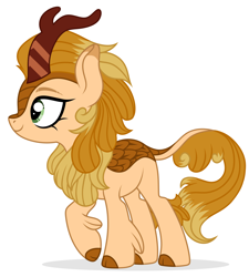 Size: 2536x2821 | Tagged: safe, artist:rioshi, artist:shosha, artist:starshade, oc, oc only, oc:jeweled faith, equine, fictional species, kirin, mammal, feral, friendship is magic, hasbro, my little pony, female, high res, kirin-ified, simple background, solo, solo female, species swap, white background