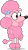 Size: 4606x8266 | Tagged: safe, artist:thatusualguy06, coco (bluey), canine, dog, mammal, poodle, semi-anthro, bluey (series), .svg available, 2021, absurd resolution, ears, female, fur, hair, hairpin, on model, pink body, pink fur, puppy, simple background, solo, solo female, transparent background, vector, young
