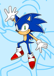 Size: 600x849 | Tagged: safe, artist:d.r, sonic the hedgehog (sonic), hedgehog, mammal, anthro, sega, sonic the hedgehog (series), 2020, male, quills, solo, solo male