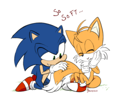 Size: 1000x833 | Tagged: source needed, useless source url, safe, artist:bikomation, miles "tails" prower (sonic), sonic the hedgehog (sonic), canine, fox, hedgehog, mammal, red fox, anthro, plantigrade anthro, sega, sonic the hedgehog (series), 2d, 2d animation, animated, blue body, blue fur, clothes, cute, dialogue, dipstick tail, duo, duo male, eyes closed, featured image, fluff, frame by frame, fur, gif, gloves, hand on tail, happy, kneeling, male, males only, multiple tails, orange body, orange fur, orange tail, petting, quills, shoes, simple background, sneakers, tail, tail fluff, talking, tan body, two tails, white background, white body, white fur, white tail