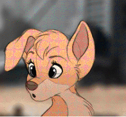 Size: 264x245 | Tagged: safe, artist:kitchiki, angel (lady and the tramp), canine, dog, mammal, feral, disney, lady and the tramp, 2018, 2d, 2d animation, animated, cute, female, frame by frame, front view, gif, low res, open mouth, smiling, solo, solo female, three-quarter view