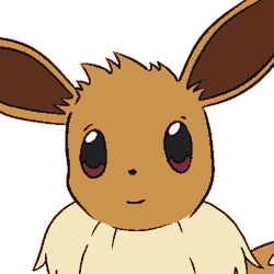 Size: 500x500 | Tagged: safe, artist:sadieyule, eevee, eeveelution, fictional species, mammal, feral, nintendo, pokémon, 1:1, 2d, 2d animation, ambiguous gender, animated, cute, frame by frame, front view, gif, low res, on model, simple background, solo, solo ambiguous, three-quarter view, white background, yawning