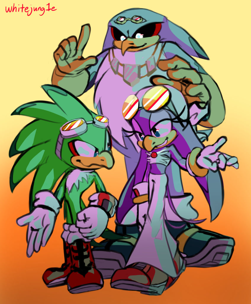 jet the hawk (sonic), storm the albatross (sonic), wave the swallow (sonic)...