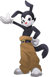 Size: 1968x3048 | Tagged: safe, artist:phation, part of a set, yakko warner (animaniacs), animaniac (species), fictional species, anthro, animaniacs, warner brothers, 2015, bottomwear, clothes, gray eyes, hand on hip, high res, looking at you, male, open mouth, pants, paws, phone, simple background, solo, solo male, tail, transparent background