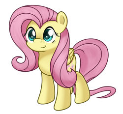 Size: 3952x3672 | Tagged: safe, artist:mirrorcrescent, fluttershy (mlp), equine, fictional species, mammal, pegasus, pony, feral, friendship is magic, hasbro, my little pony, 2020, atg 2020, feathered wings, feathers, female, folded wings, hair, high res, mare, newbie artist training grounds, on model, pink hair, pink mane, simple background, smiling, solo, solo female, tail, transparent background, wings