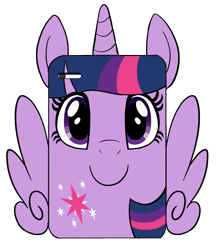 Size: 2327x2670 | Tagged: safe, artist:sugar-loop, twilight sparkle (mlp), alicorn, equine, fictional species, mammal, pony, feral, friendship is magic, hasbro, my little pony, 2020, atg 2020, cell phone, feathered wings, feathers, female, high res, horn, newbie artist training grounds, objectification, phone, simple background, smartphone, smiling, solo, solo female, tail, transformation, transparent background, wings
