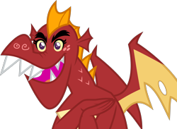 Size: 5477x4000 | Tagged: safe, artist:radomila radon, garble (mlp), dragon, fictional species, western dragon, feral, friendship is magic, hasbro, my little pony, .svg available, absurd resolution, cute, freckles, looking at you, male, on model, simple background, solo, solo male, transparent background, vector