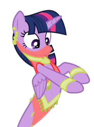 Size: 3000x4055 | Tagged: safe, artist:sollace, twilight sparkle (mlp), alicorn, equine, fictional species, genie, genie pony, mammal, pony, feral, friendship is magic, hasbro, my little pony, .svg available, belly button, clothes, ear piercing, earring, female, geniefied, on model, piercing, simple background, solo, solo female, transparent background, vector, wings
