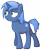 Size: 3490x4180 | Tagged: safe, artist:djdavid98, oc, oc only, oc:double colon, equine, fictional species, mammal, pony, unicorn, feral, friendship is magic, hasbro, my little pony, 2017, absurd resolution, alpha channel, blue fur, blue hair, cutie mark, cyan eyes, female, fur, hair, hooves, horn, shading, shading practice, simple background, soft shading, solo, solo female, tail, transparent background, vector