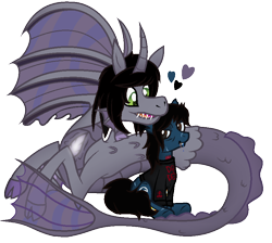 Size: 852x764 | Tagged: safe, artist:angelofthewisp, earth pony, equine, fictional species, fish, hippocampus, mammal, pony, siren (mlp), undead, zombie, zombie pony, feral, bring me the horizon, friendship is magic, hasbro, kellin quinn, my little pony, oliver sykes, sleeping with sirens, 2019, blood, blue fur, bone, brown eyes, brown hair, brown mane, clothes, commission, curved horn, cutie mark, digital art, duo, fangs, feral/feral, feralized, fins, fish tail, fur, furrified, glowing, green eyes, hair, happy, heart, horn, lip piercing, long sleeves, male, male/male, mane, nuzzling, piercing, ponified, rainbow blood, shipping, shirt, simple background, smiling, tail, tattoo, teeth, topwear, transparent background
