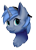Size: 1768x2480 | Tagged: safe, artist:noxi1_48, edit, editor:djdavid98, oc, oc only, oc:double colon, equine, fictional species, mammal, pony, unicorn, feral, friendship is magic, hasbro, my little pony, 2020, avatar, blue fur, blue hair, bust, cheek fluff, chest fluff, commission, cyan eyes, disembodied head, ear fluff, female, fluff, fur, hair, horn, looking at you, portrait, shading, signature, simple background, soft shading, solo, solo female, stylus, three-quarter view, transparent background, wacom stylus
