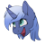 Size: 788x788 | Tagged: safe, artist:allyclaw, oc, oc only, oc:double colon, equine, fictional species, mammal, pony, unicorn, feral, friendship is magic, hasbro, my little pony, blue fur, blue hair, commission, cute, cyan eyes, disembodied head, ear fluff, female, fluff, fur, hair, horn, looking up, open mouth, simple background, solo, solo female, sparkly eyes, transparent background, wingding eyes, ych result
