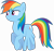 Size: 8317x7795 | Tagged: safe, artist:djdavid98, artist:embersatdawn, rainbow dash (mlp), equine, fictional species, mammal, pegasus, pony, feral, cc by-sa, creative commons, friendship is magic, hasbro, my little pony, .ai available, .svg available, 2013, absurd resolution, blue fur, cutie mark, female, flying, fur, hair, hooves, magenta eyes, on model, rainbow hair, simple background, solo, solo female, tail, transparent background, vector, wings