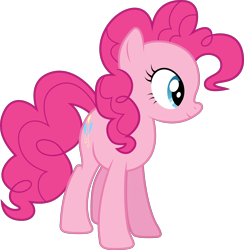 Size: 7815x8020 | Tagged: safe, artist:djdavid98, artist:intbrony, pinkie pie (mlp), earth pony, equine, fictional species, mammal, pony, feral, cc by-sa, creative commons, friendship is magic, hasbro, my little pony, .ai available, .svg available, 2014, absurd resolution, blue eyes, cutie mark, female, fur, hair, hooves, on model, pink fur, pink hair, simple background, smiling, solo, solo female, tail, transparent background, vector
