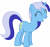 Size: 5337x5000 | Tagged: safe, artist:djdavid98, artist:hawk9mm, minuette (mlp), equine, fictional species, mammal, pony, unicorn, feral, friendship is magic, hasbro, my little pony, .ai available, .svg available, 2015, absurd resolution, blue fur, blue hair, cutie mark, eyes closed, female, fur, hair, hooves, horn, leaning forward, on model, simple background, smiling, solo, solo female, tail, teeth, transparent background, vector