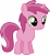 Size: 3200x3443 | Tagged: safe, artist:djdavid98, ruby pinch (mlp), equine, fictional species, mammal, pony, unicorn, feral, friendship is magic, hasbro, my little pony, .ai available, .svg available, 2015, blank flank, female, filly, foal, fur, green eyes, high res, hooves, horn, on model, pink fur, pink hair, simple background, solo, solo female, tail, transparent background, vector, young