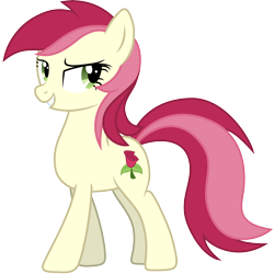 Size: 8192x8192 | Tagged: safe, artist:djdavid98, artist:hawk9mm, artist:ocarina0ftimelord, roseluck (mlp), earth pony, equine, fictional species, mammal, pony, feral, friendship is magic, hasbro, my little pony, .ai available, .svg available, 1:1, 2014, absurd resolution, cutie mark, female, fur, green eyes, hair, hooves, looking back, on model, red hair, simple background, smug, solo, solo female, tail, teeth, transparent background, vector, white body, white fur