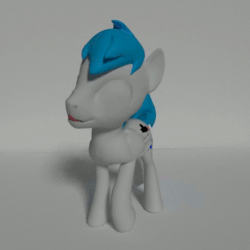 Size: 512x512 | Tagged: safe, artist:deedeeteearts, oc, oc only, oc:math millien, equine, fictional species, mammal, pegasus, pony, feral, friendship is magic, hasbro, my little pony, 3d, 3d animation, animated, blender, cute, cutie mark, dancing, gif, happy, male, solo, solo male