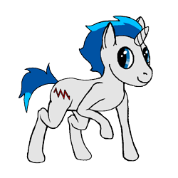 Size: 800x800 | Tagged: safe, artist:atlasthefox, oc, oc only, oc:supersaw, equine, fictional species, mammal, pony, unicorn, feral, friendship is magic, hasbro, my little pony, cutie mark, derpibooru community collaboration, derpibooru community collaboration 2017, horn, male, simple background, solo, solo male, transparent background