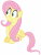 Size: 4350x5760 | Tagged: safe, artist:djdavid98, fluttershy (mlp), equine, fictional species, mammal, pegasus, pony, feral, friendship is magic, hasbro, my little pony, .ai available, .svg available, 2017, absurd resolution, concerned, cutie mark, cyan eyes, female, frowning, fur, hair, hooves, looking at something, on model, pink hair, simple background, sitting, solo, solo female, tail, transparent background, vector, wings, yellow fur