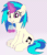 Size: 1700x2000 | Tagged: safe, artist:djdavid98, vinyl scratch (mlp), equine, fictional species, mammal, pony, unicorn, feral, friendship is magic, hasbro, my little pony, 2020, 2d, 2d animation, animated, blowing bubbles, blue hair, cheek fluff, chest fluff, cute, cutie mark, ear fluff, female, fluff, fur, glass, glass of water, gradient background, hair, hooves, horn, looking at you, magenta eyes, magic, no sound, sitting, solo, solo female, straw, telekinesis, webm, white fur