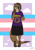 Size: 3508x4960 | Tagged: safe, artist:legatusflagrans, oc, oc only, oc:maria (bustedconscious), mammal, mustelid, otter, anthro, digitigrade anthro, barefoot, bottomwear, clothes, digital art, glasses, looking at you, mtf transgender, nirvana, nonbinary, simple background, skirt, slightly chubby, solo, transgender